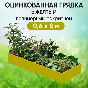 Грядка желтая (0,6 х 8)